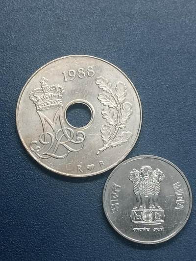 吉祥压岁钱外国硬币第55场 丹印一组两枚