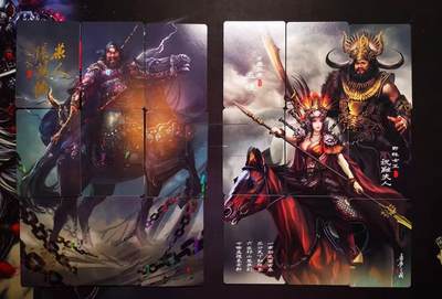 清仓！燎原刷子九拼清仓！阿毛寻梦九拼清仓！ 阿毛寻梦三国九拼卡张飞&南蛮入侵。