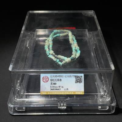 颜紫熹品牌严选推荐民间收藏品第9期 - 铜博评级鉴定战汉时期至唐代绿松石珠串饰品