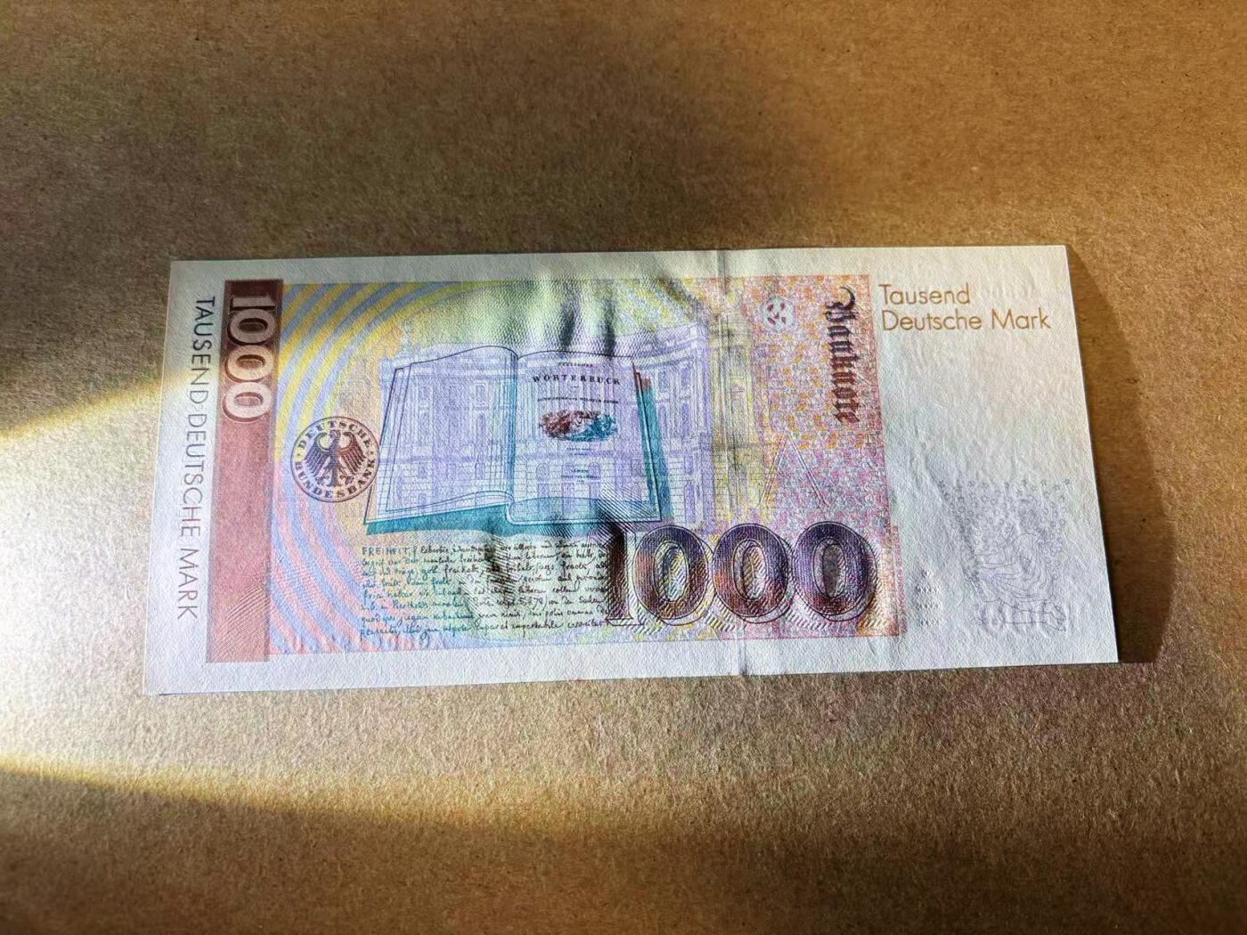【Blue Auction】✨世界纸币精拍第616期【精】    德国 1993年1000马克 格林兄弟 UNC品相