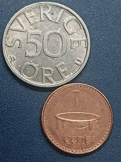 吉祥压岁钱外国硬币第55场 瑞斐一组两枚