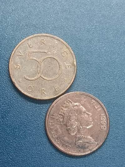 吉祥压岁钱外国硬币第55场 瑞斐一组两枚