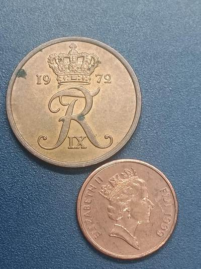 吉祥压岁钱外国硬币第55场 丹斐一组两枚