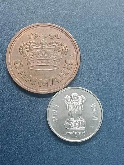 吉祥压岁钱外国硬币第55场 丹印一组两枚