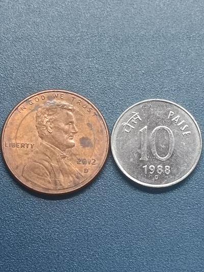 吉祥压岁钱外国硬币第55场 美印一组两枚