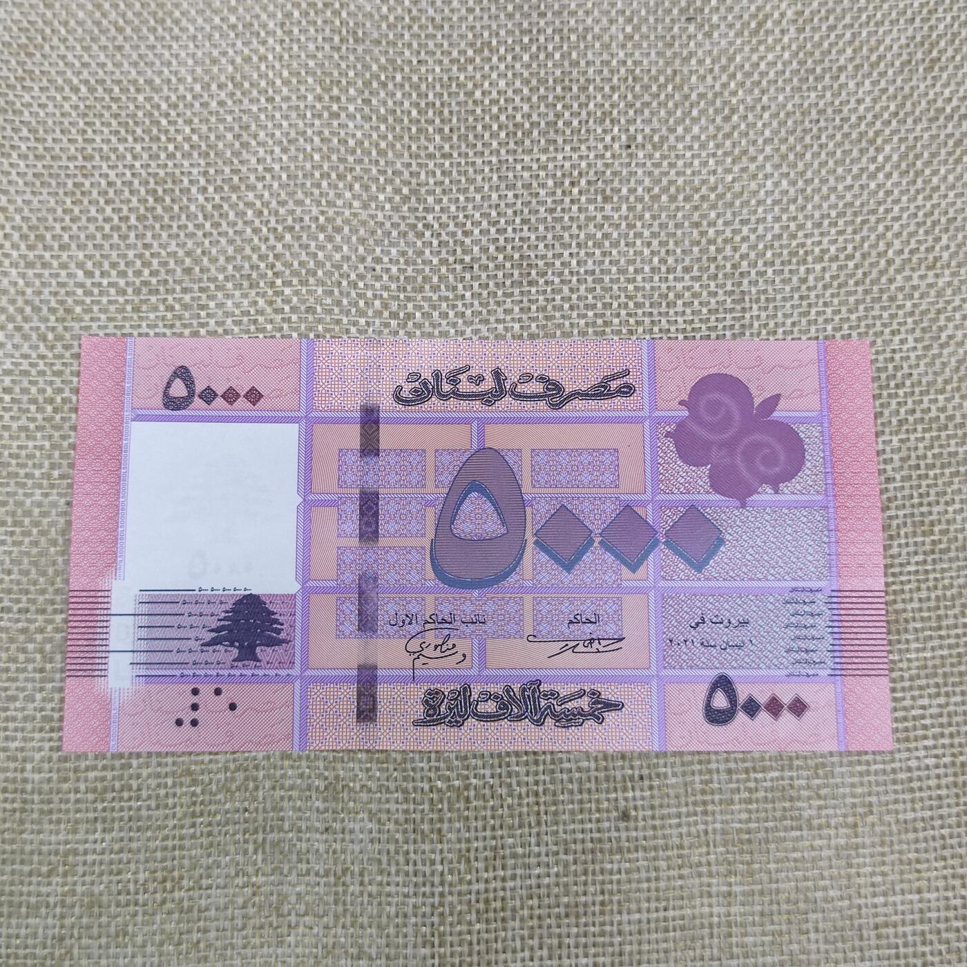 PCAI钱币9-210  纸币小专场 黎巴嫩5000
