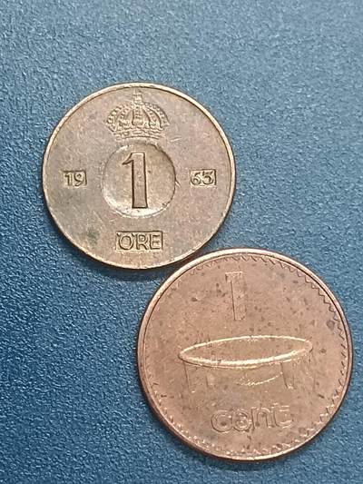 吉祥压岁钱外国硬币第55场 瑞斐一组两枚