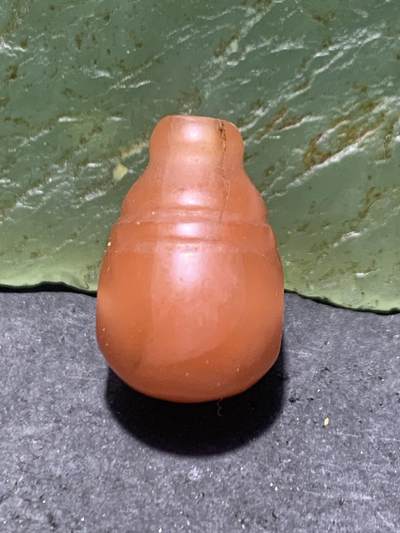 保山南红亚光通货三通佛头一个，， - 保山南红亚光通货三通佛头一个，，