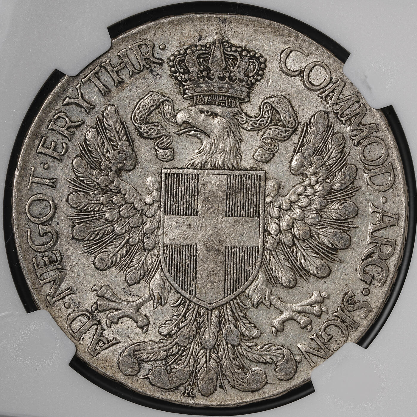 修遠堂世界钱币第五十七期 NGC AU50 1918年意属厄立特里亚1泰勒大银币