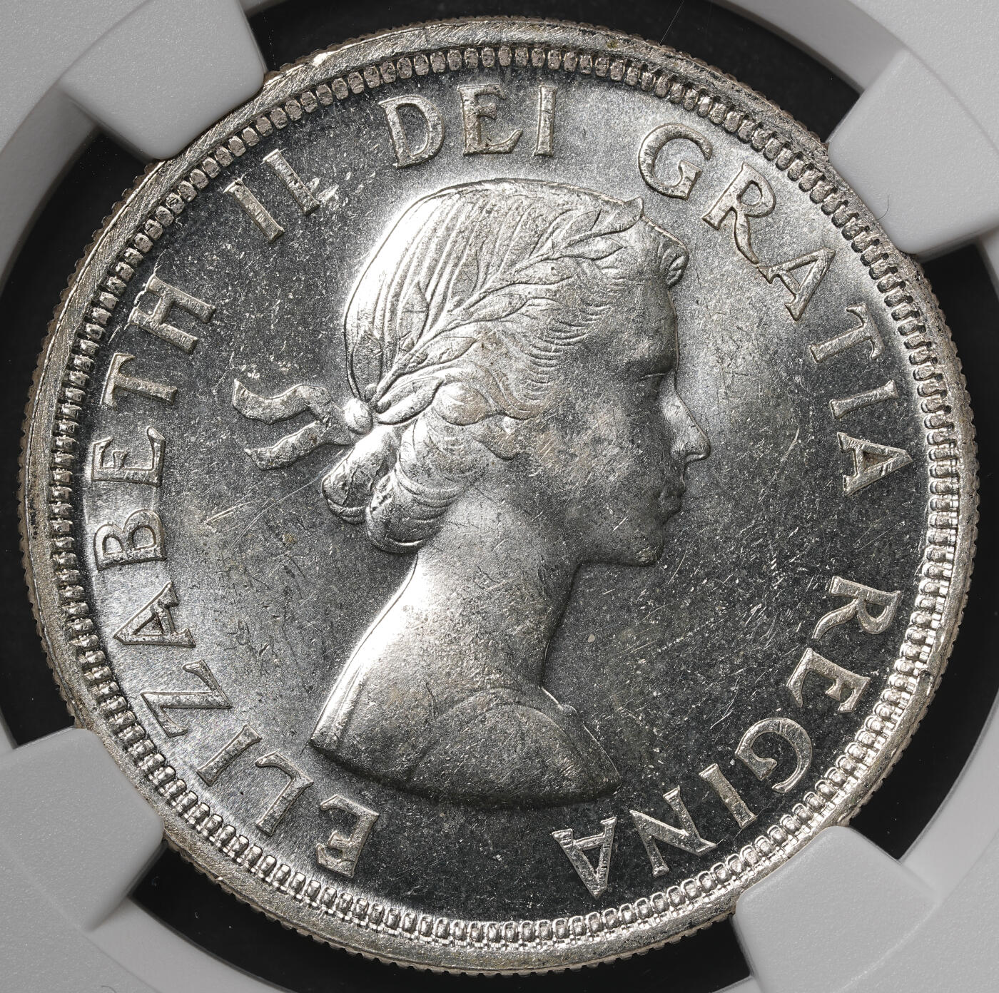 修遠堂世界钱币第五十七期 NGC MS64 1953年加拿大划船1加元大银币