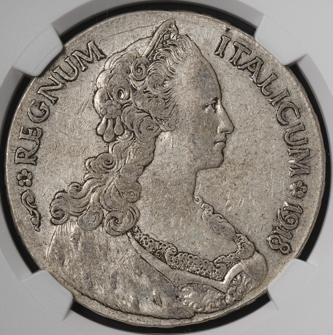 修遠堂世界钱币第五十七期 NGC AU50 1918年意属厄立特里亚1泰勒大银币