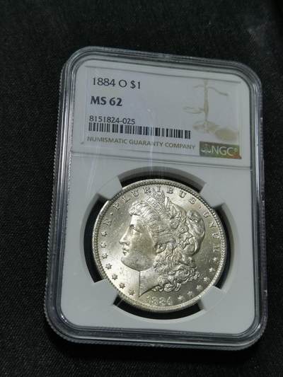 臻藏泉阁国内外钱币 - NGC MS62 1884美国摩根一美元银币