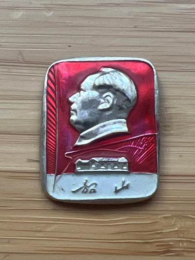 「20250210」三联收藏第一拍  精品收藏第一拍全场零起 - 【河西】极罕见英文韶山微雕方版像章（用于出口或接待外宾）