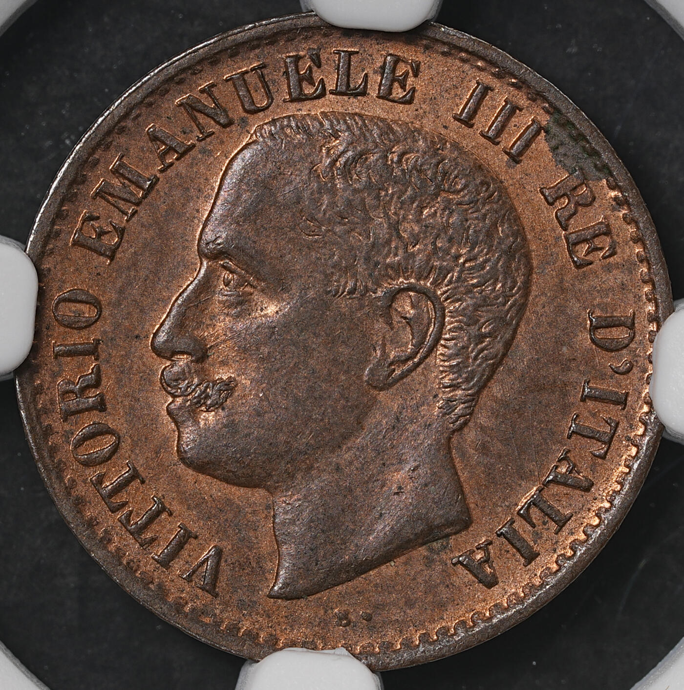 修遠堂世界钱币第五十七期 NGC MS63RB 1904年意大利1分铜币