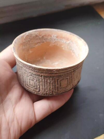 印度河谷文明时期彩陶碗b18-16