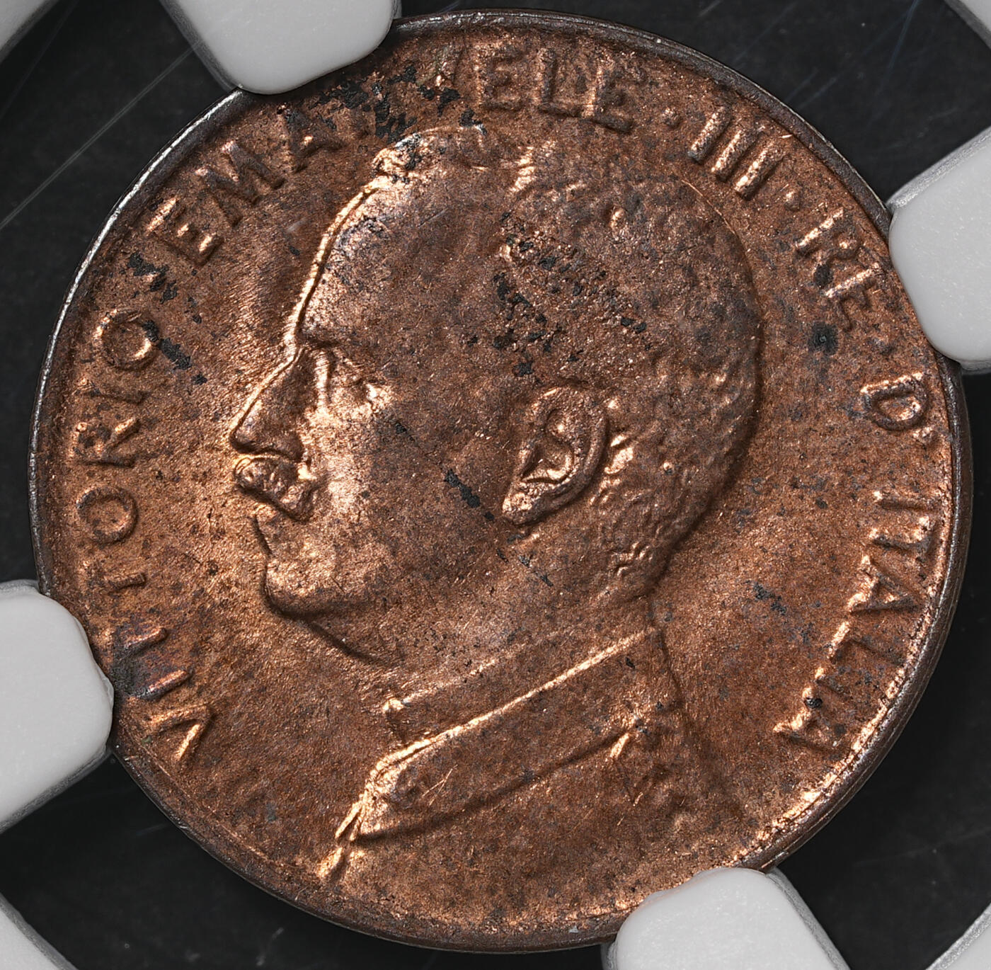 修遠堂世界钱币第五十七期 NGC MS64RB 1916年意大利1分铜币