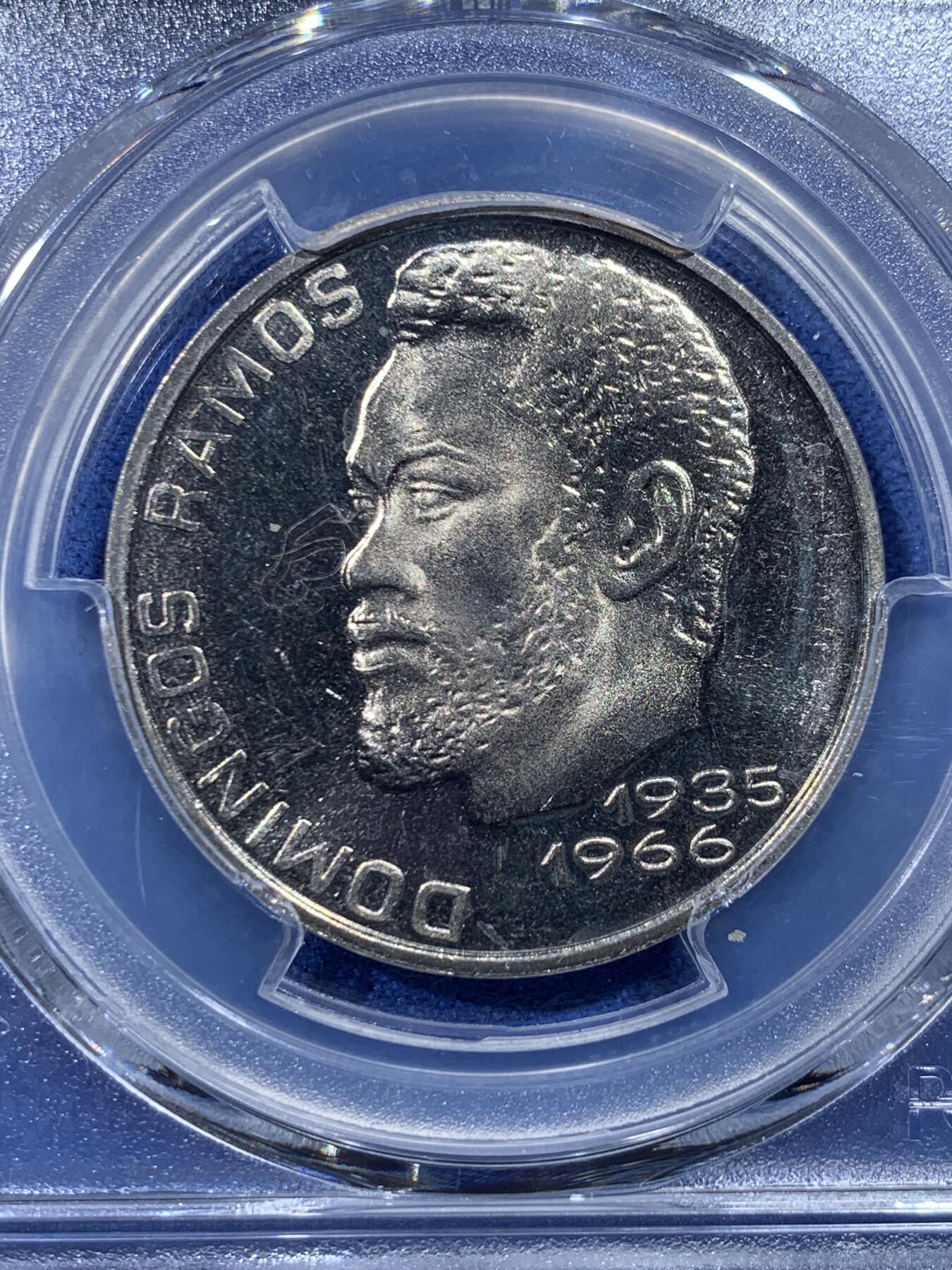 《竞宝斋》第352场 周日，周一 2场连拍 （全场包邮） 3枚一组 PCGS MS64-65 佛得角独立首版流通币3枚，3位反抗葡萄牙殖民领袖头像，10/20/50埃斯库多。