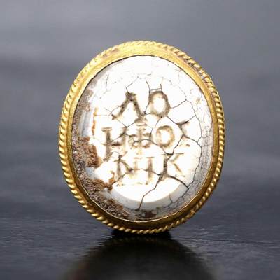 古希腊金镶宝石雕刻饰品b28-52 - 古希腊金镶宝石雕刻饰品b28-52