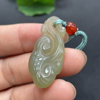 颜紫熹品牌和田玉福利专场第1期 - 和田玉黄玉（黄口）如意吊坠
