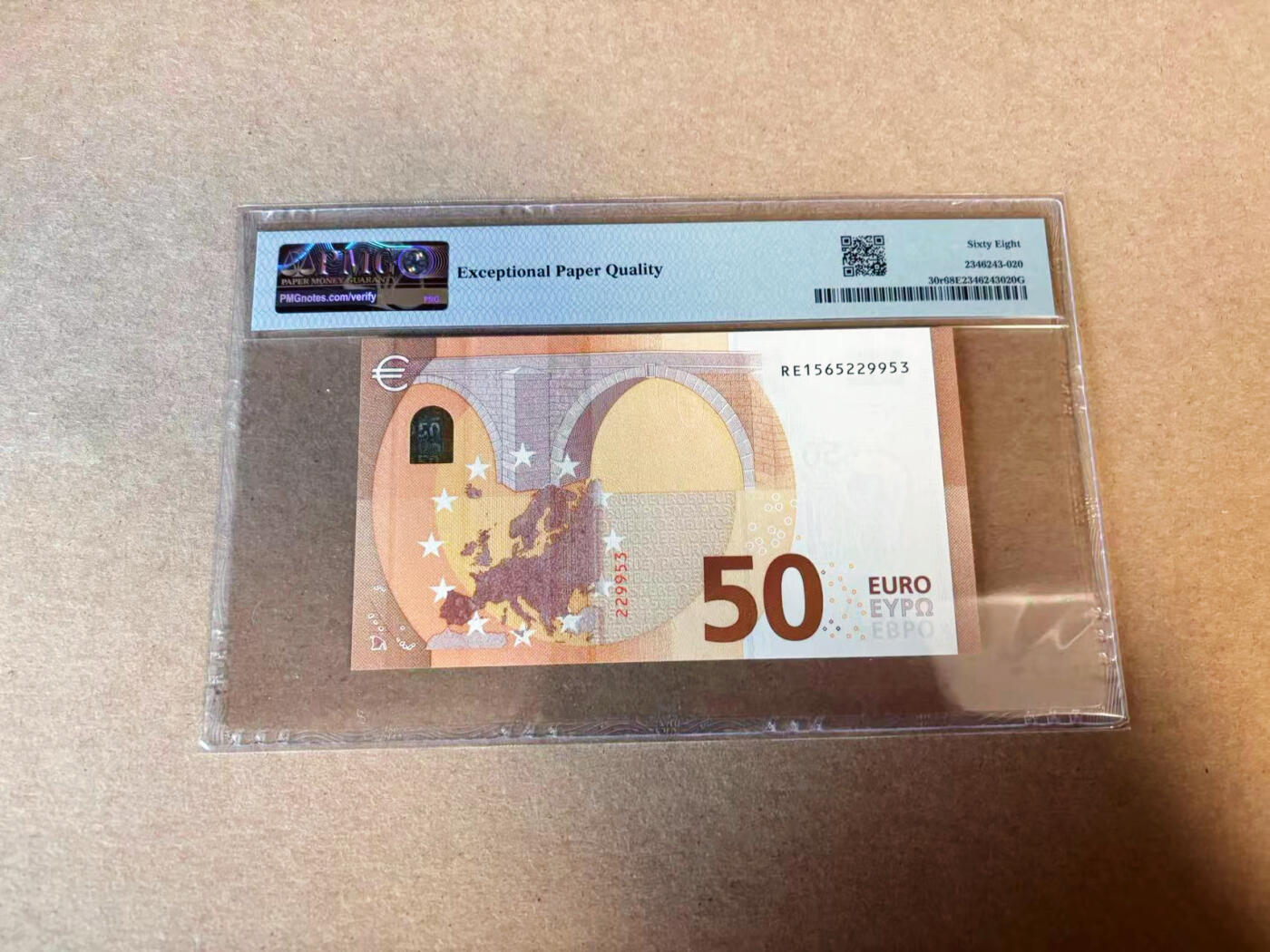 【Blue Auction】✨世界纸币精拍第618期【精】 【无47】欧盟 2017年50欧元 PMG68EPQ 超高分