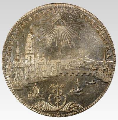 PCGS-MS65 1772-PCB 法兰克福城市景观泰勒银币 - PCGS-MS65 1772-PCB 法兰克福城市景观泰勒银币