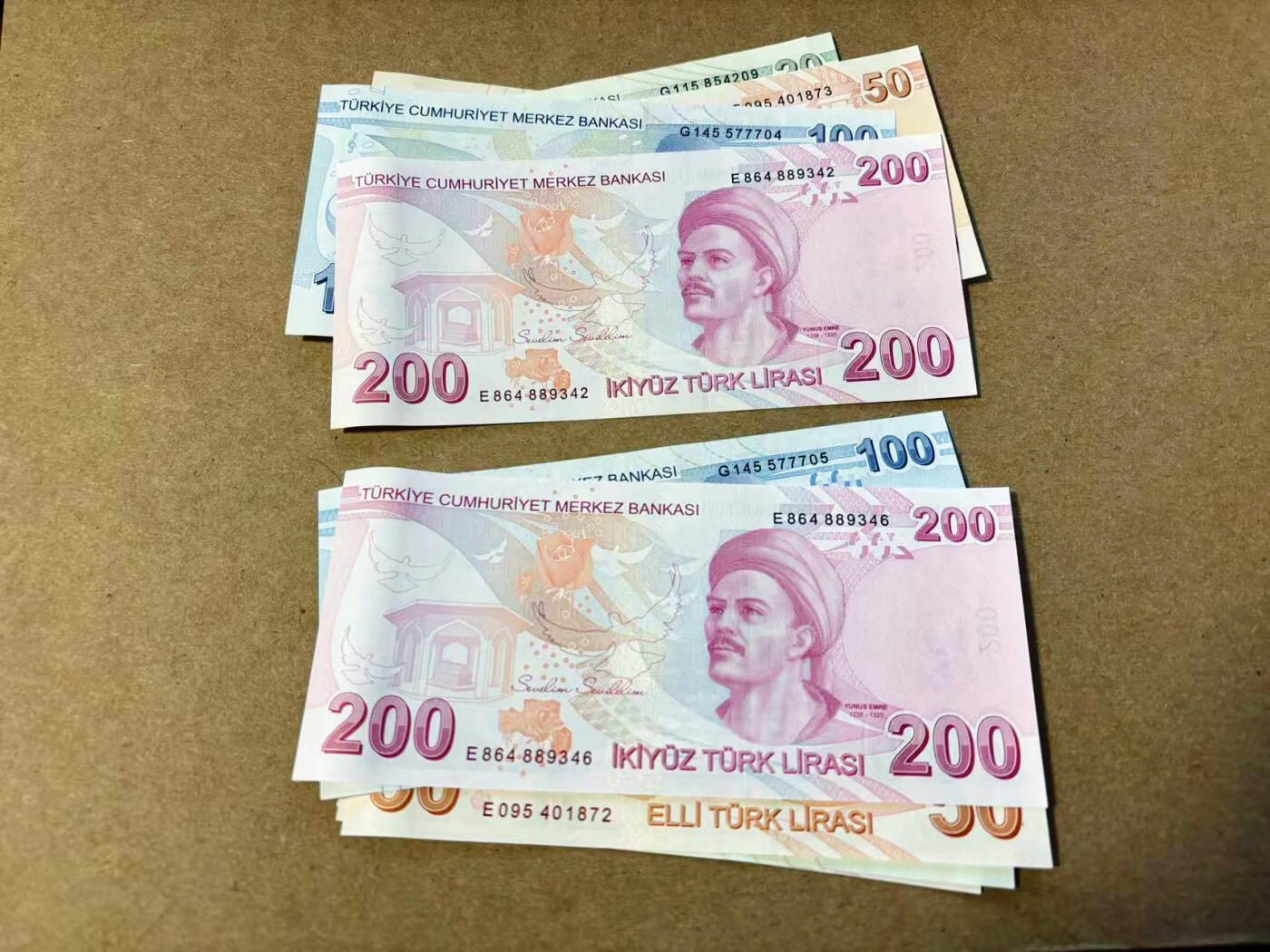 【Blue Auction】✨世界纸币精拍第618期【精】 【一组12张2套】土耳其5-200里拉 全新UNC