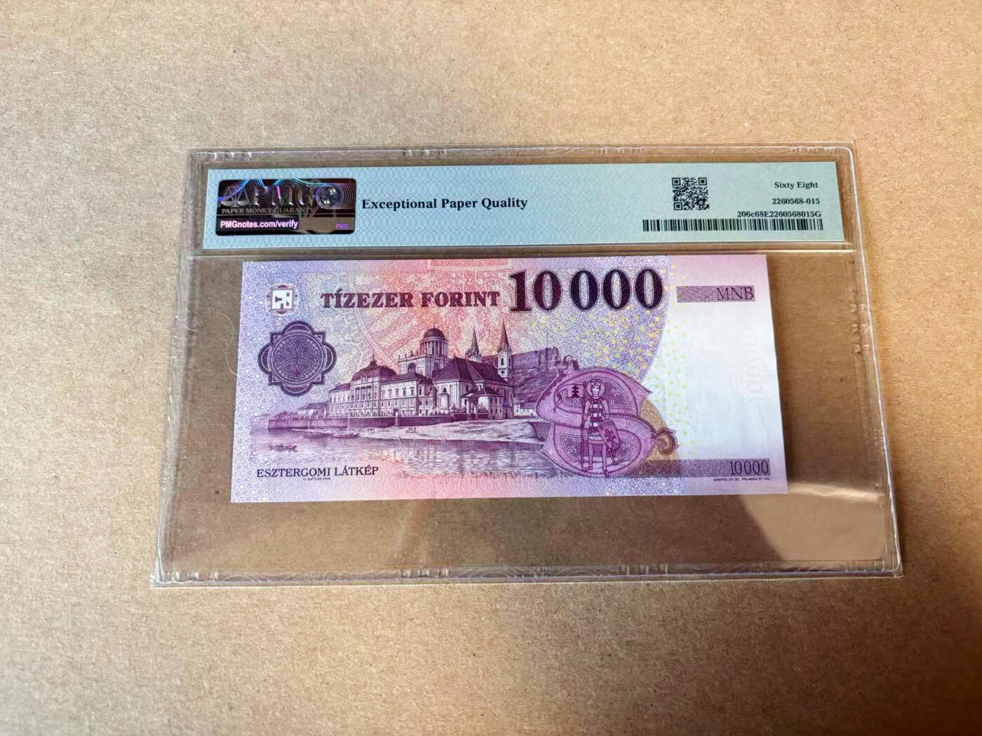 【Blue Auction】✨世界纸币精拍第618期【精】 【166倒置小号】匈牙利 2019年10000福林 PMG68EPQ 超高分