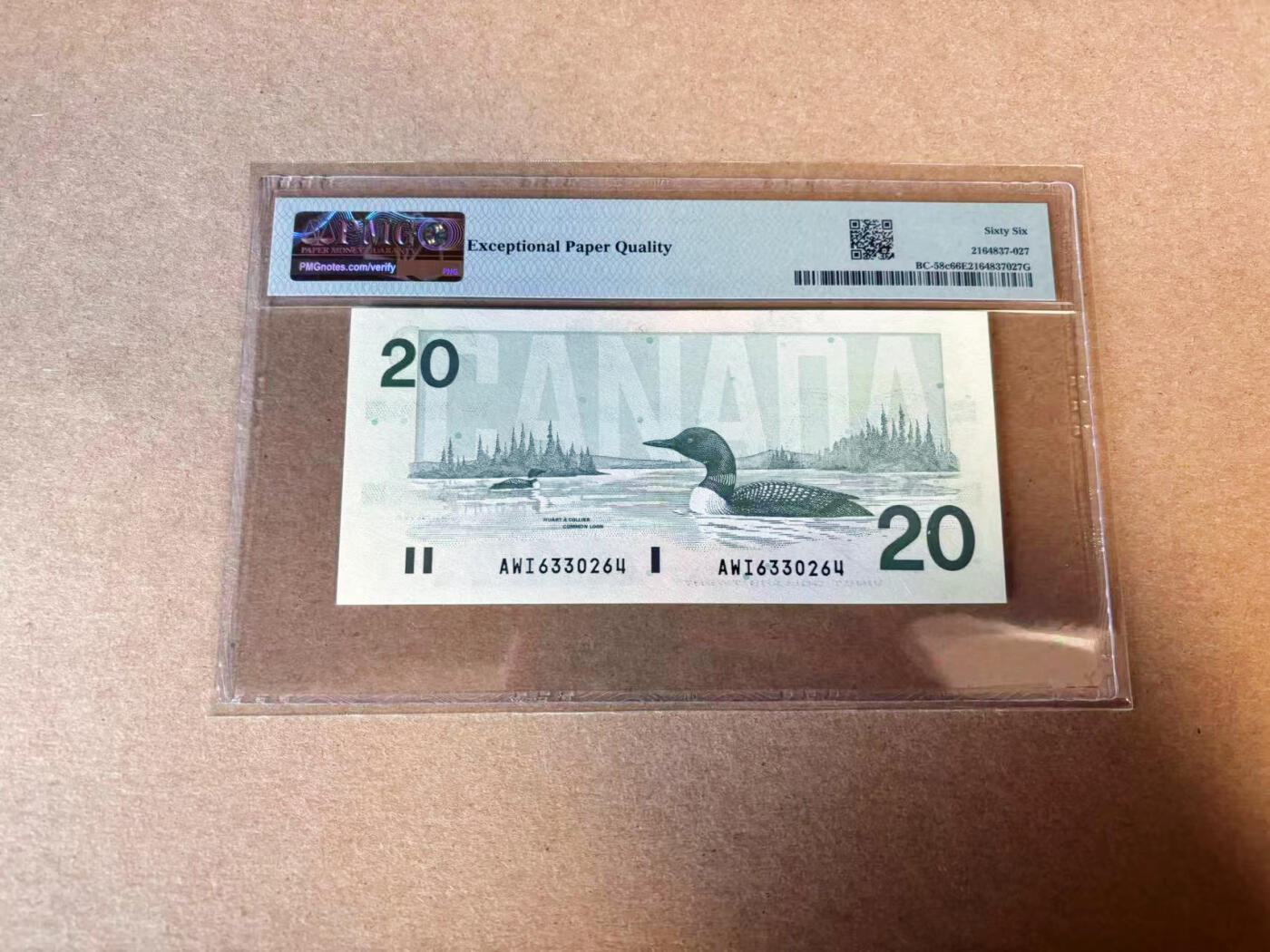 【Blue Auction】✨世界纸币精拍第618期【精】 加拿大 1991年20元 女王 PMG66EPQ 
