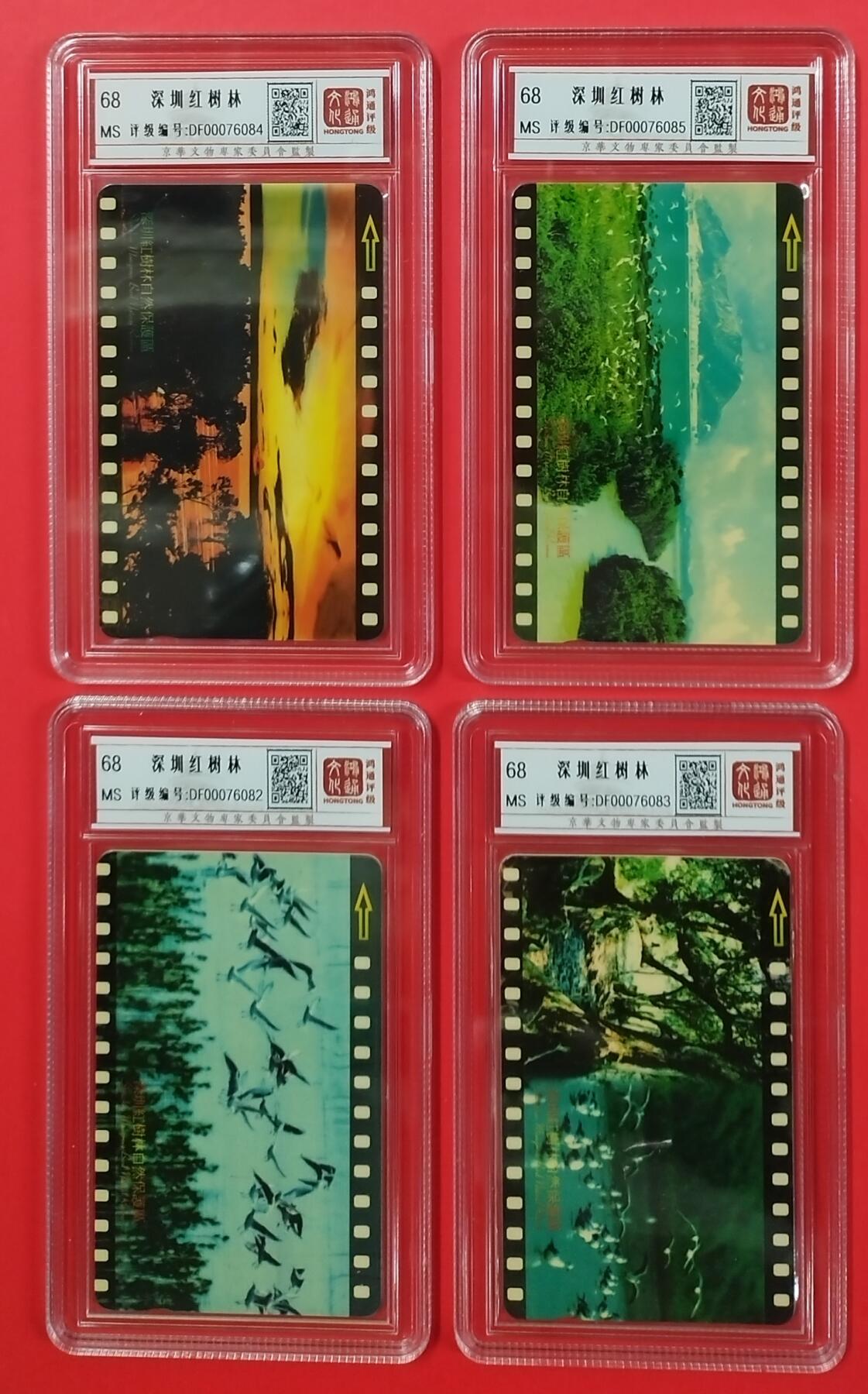 《鸿通俱乐部》拍卖第24期  2月12日21:00延时节拍 深圳GPT新卡《深圳红树林》鸿通68分*4全