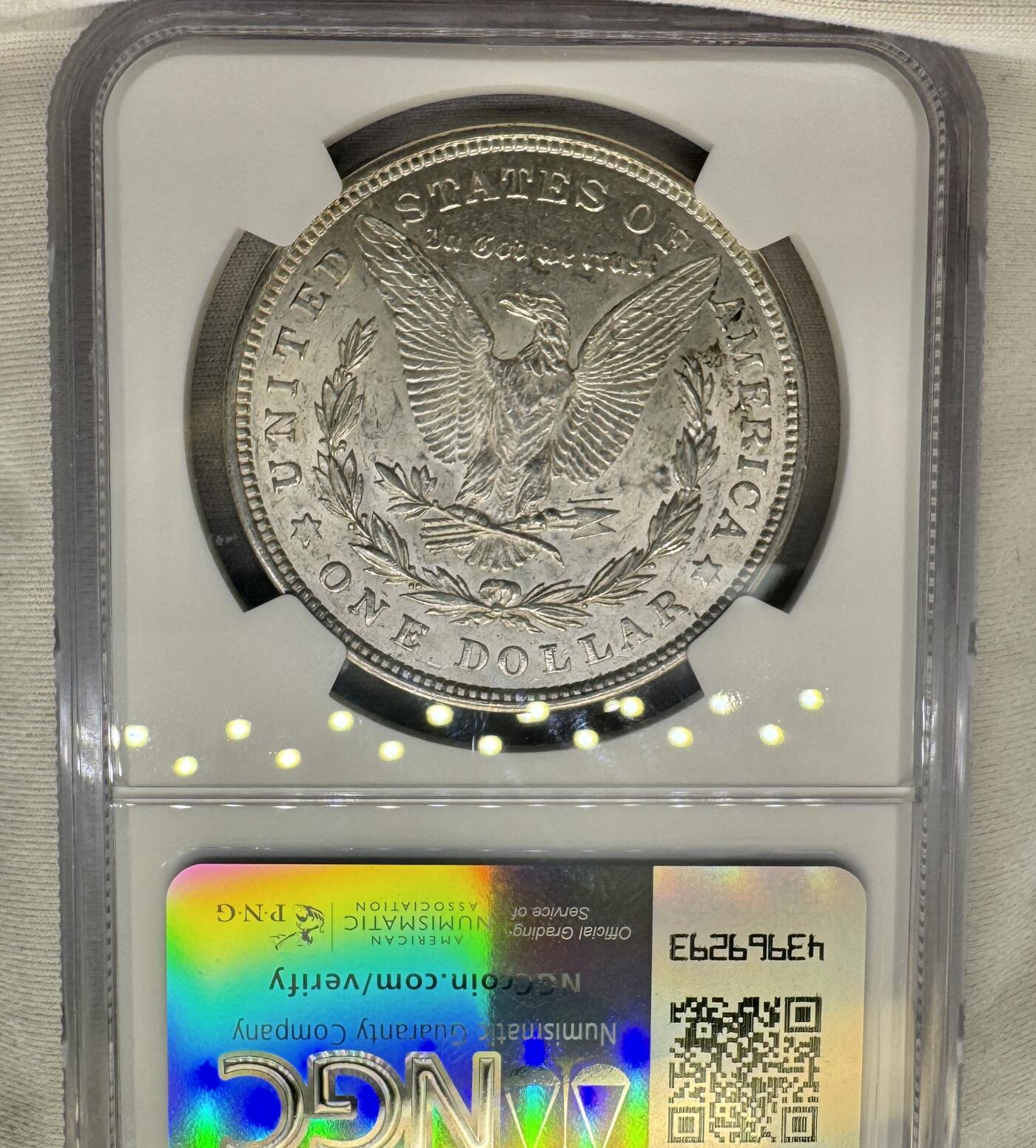 “一元初始，万象更新”新年新铺开张（第4期）新年第一拍 NGC-MS63 美国1921年摩根，有银霜感