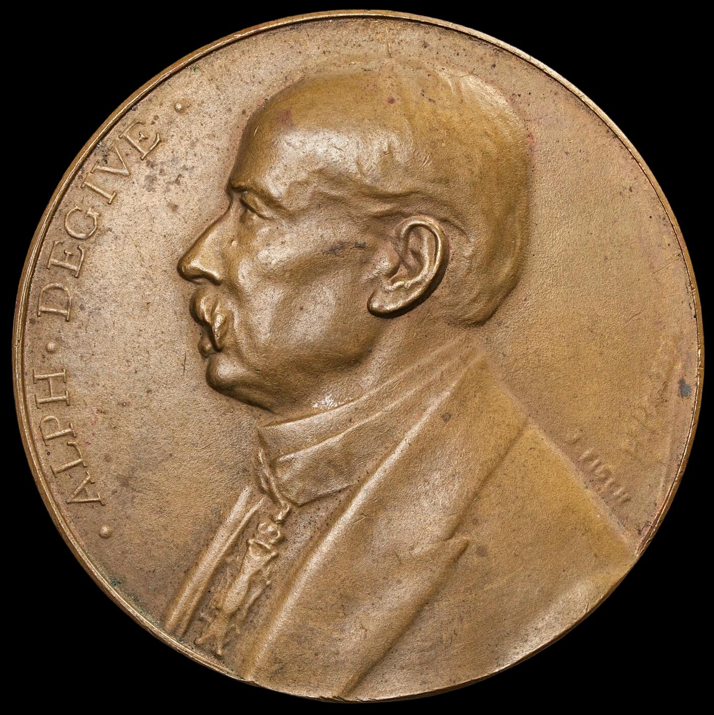 修遠堂世界钱币第五十七期 1911年比利时人物纪念大铜章 55mm，59.17g