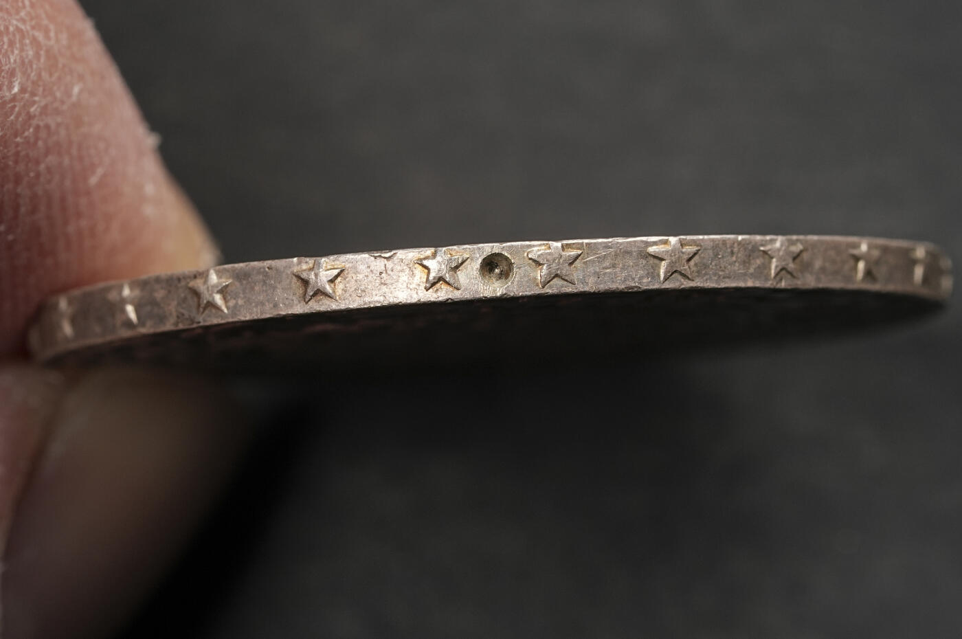 修遠堂世界钱币第五十七期 AH1299年摩洛哥5 DIRHAMS银币 边道两处小孔 14.50g