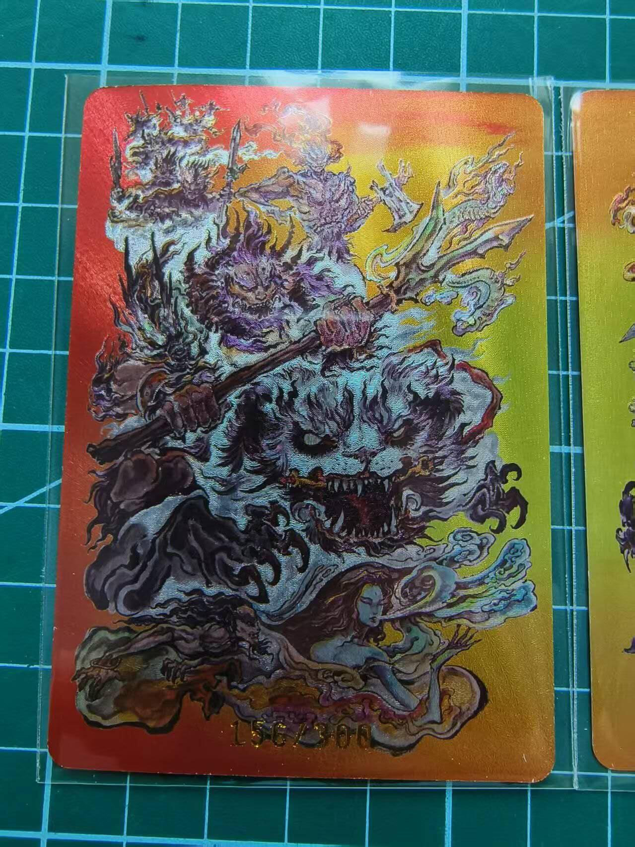 夜之极第四期（2月15日周六晚10点截拍后-参与群福利活动） 【亲签】沈鑫 上古神 涿鹿之战 亲签双拼卡 156/300