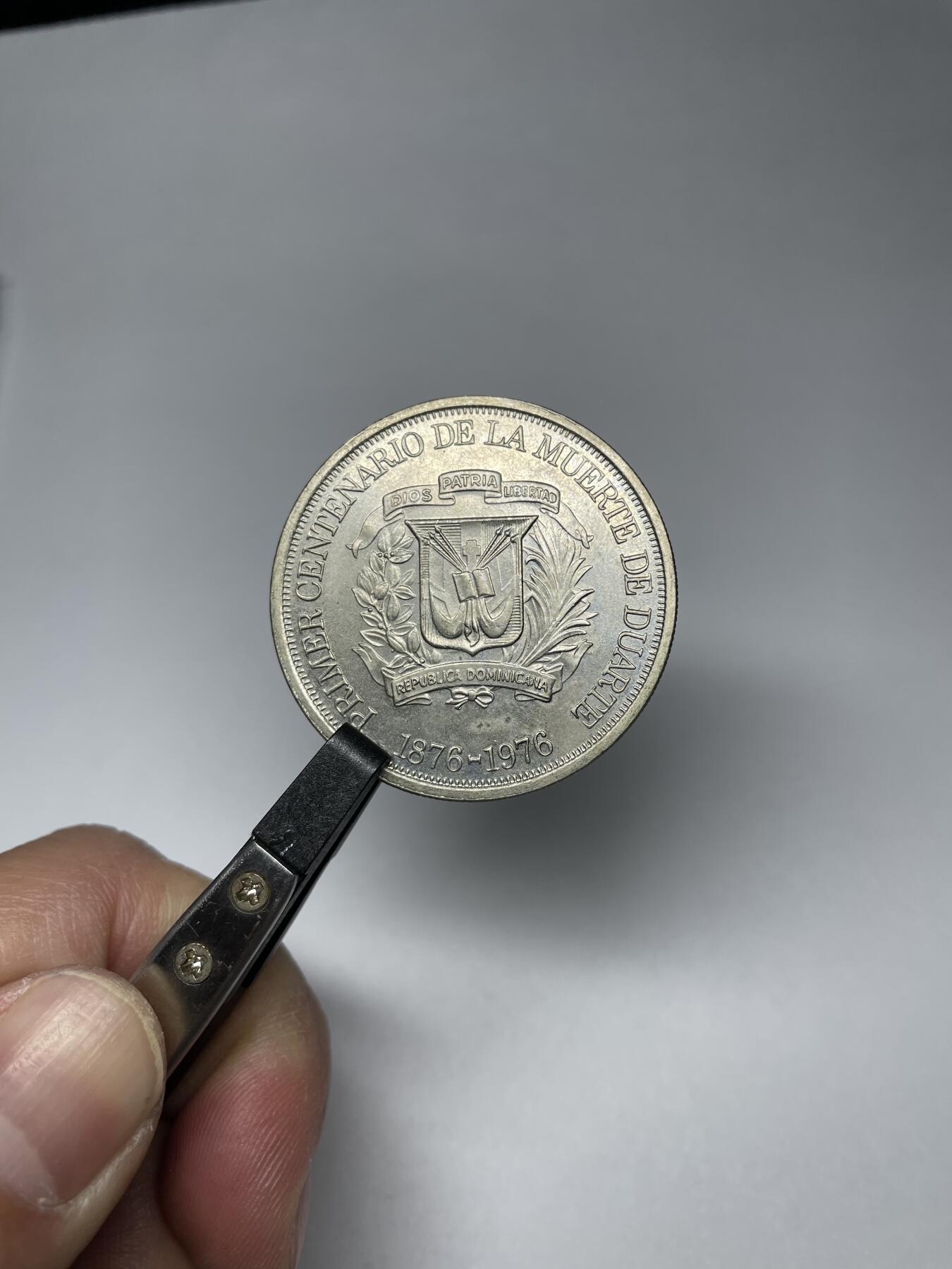 每日一拍，2025年集古藏今外币拍卖第二期-第6场—（总第206拍），可以寄存60天，满160元包邮。 1976年多米尼加1比索