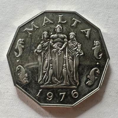 🌹外币初藏🌹🐯2025年第十一场  每周二四六晚8️⃣点 接代拍 - 马耳他1976年50分 精制币