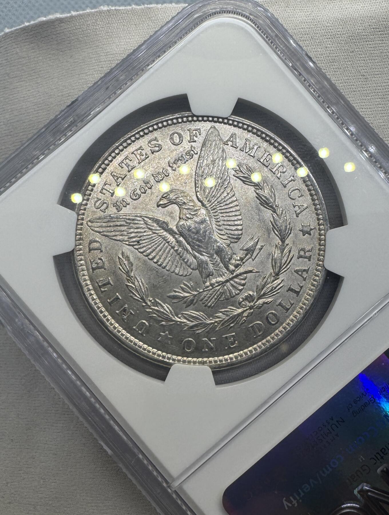 “一元初始，万象更新”新年新铺开张（第4期）新年第一拍 NGC-MS61 美国1921年摩根，淡金色黄油包浆
