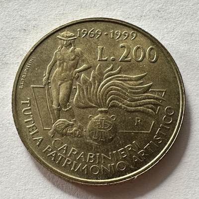 🌹外币初藏🌹🐯2025年第十一场  每周二四六晚8️⃣点 接代拍 - 意大利1999年200里拉 少见