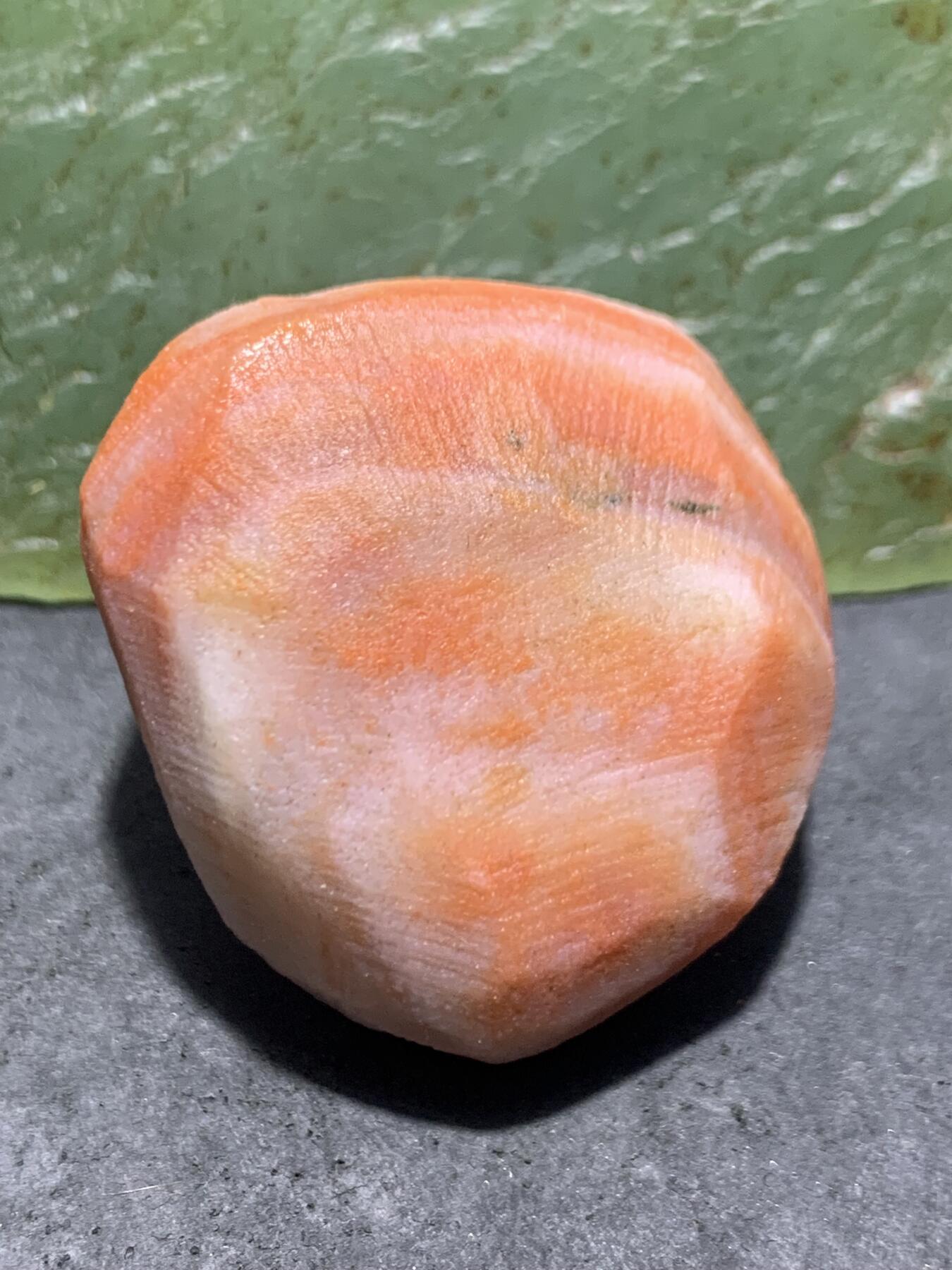 精美红白天眼纹南红玛瑙明料原石一颗