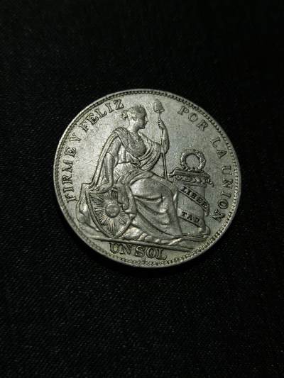 臻藏泉阁国内外钱币 - 秘鲁1索尔银币