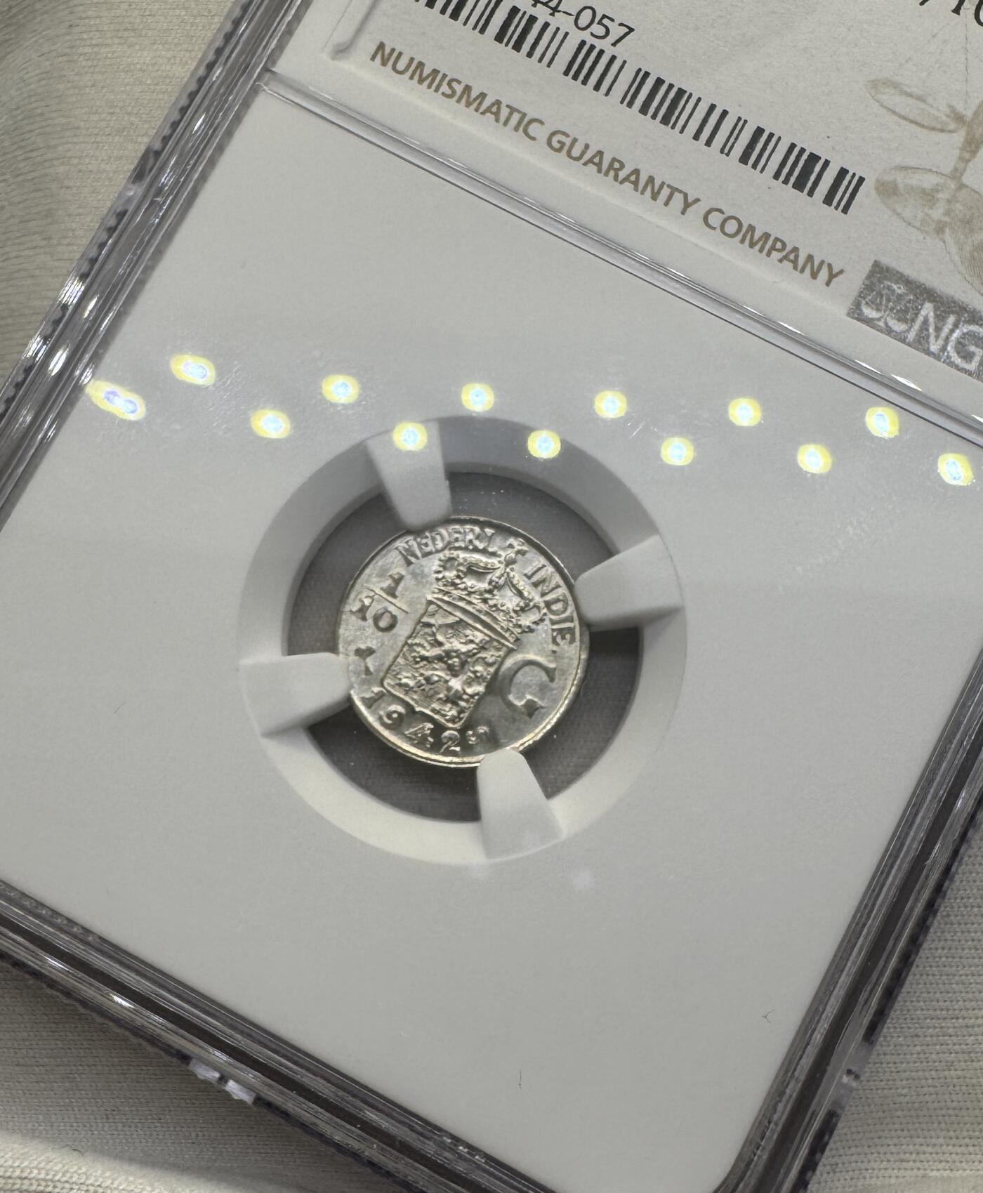“一元初始，万象更新”新年新铺开张（第4期）新年第一拍 NGC-MS66 1942年S荷属东印度 1/10盾