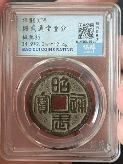 古钱币专场 - 昭武通宝壹分