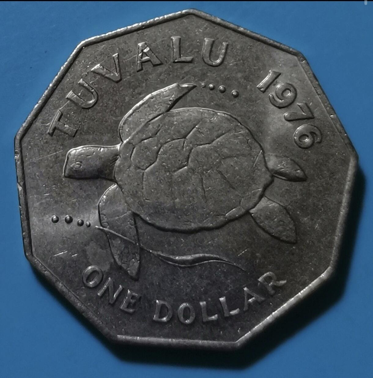 图瓦卢1976年1元 UNC