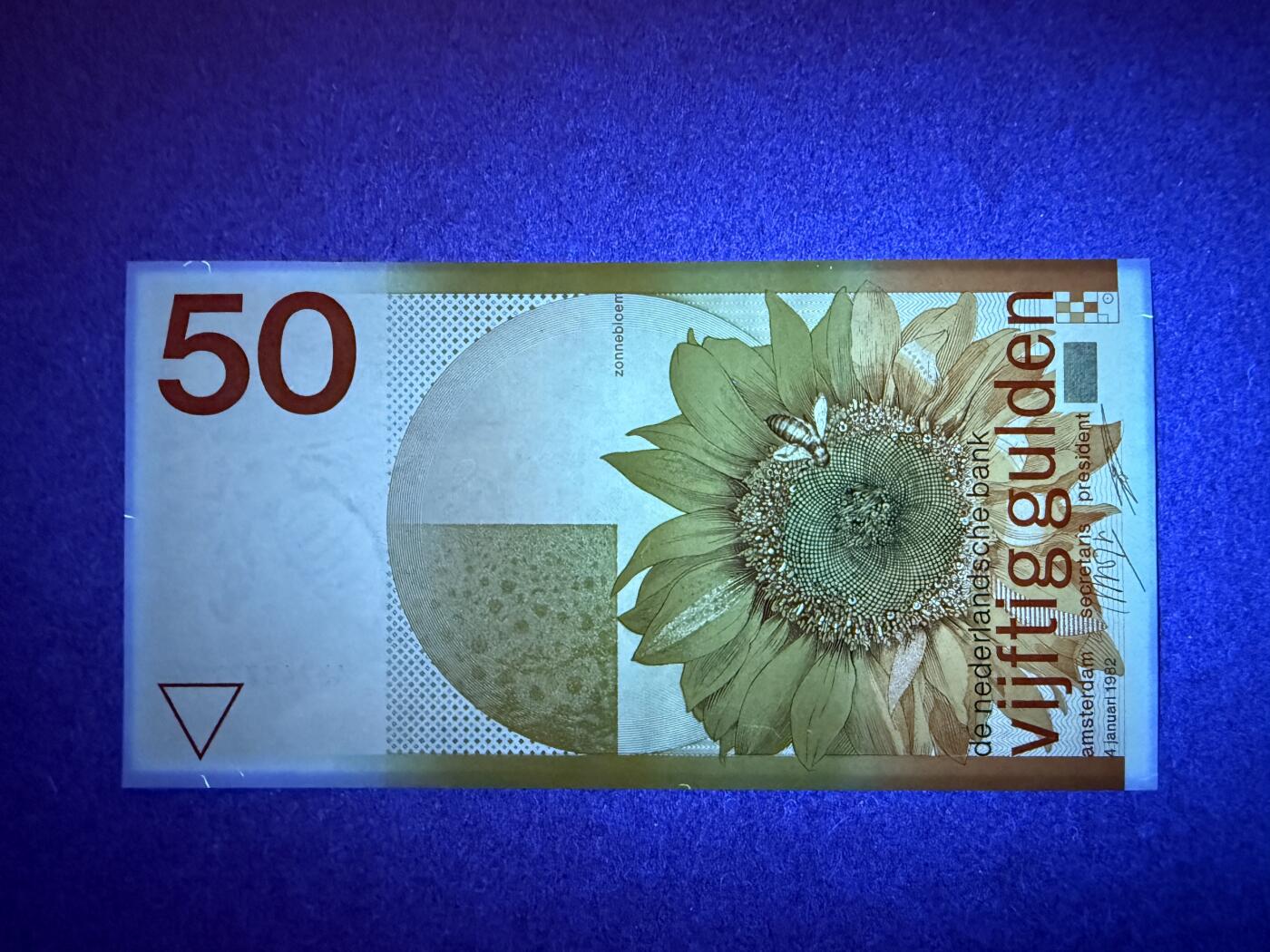 《艾美收藏》(原张总收藏)第187期-外币百拍 荷兰50盾 UNC 经典向日葵