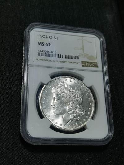 臻藏泉阁国内外钱币 - NGC MS62 1904美国摩根一美元银币