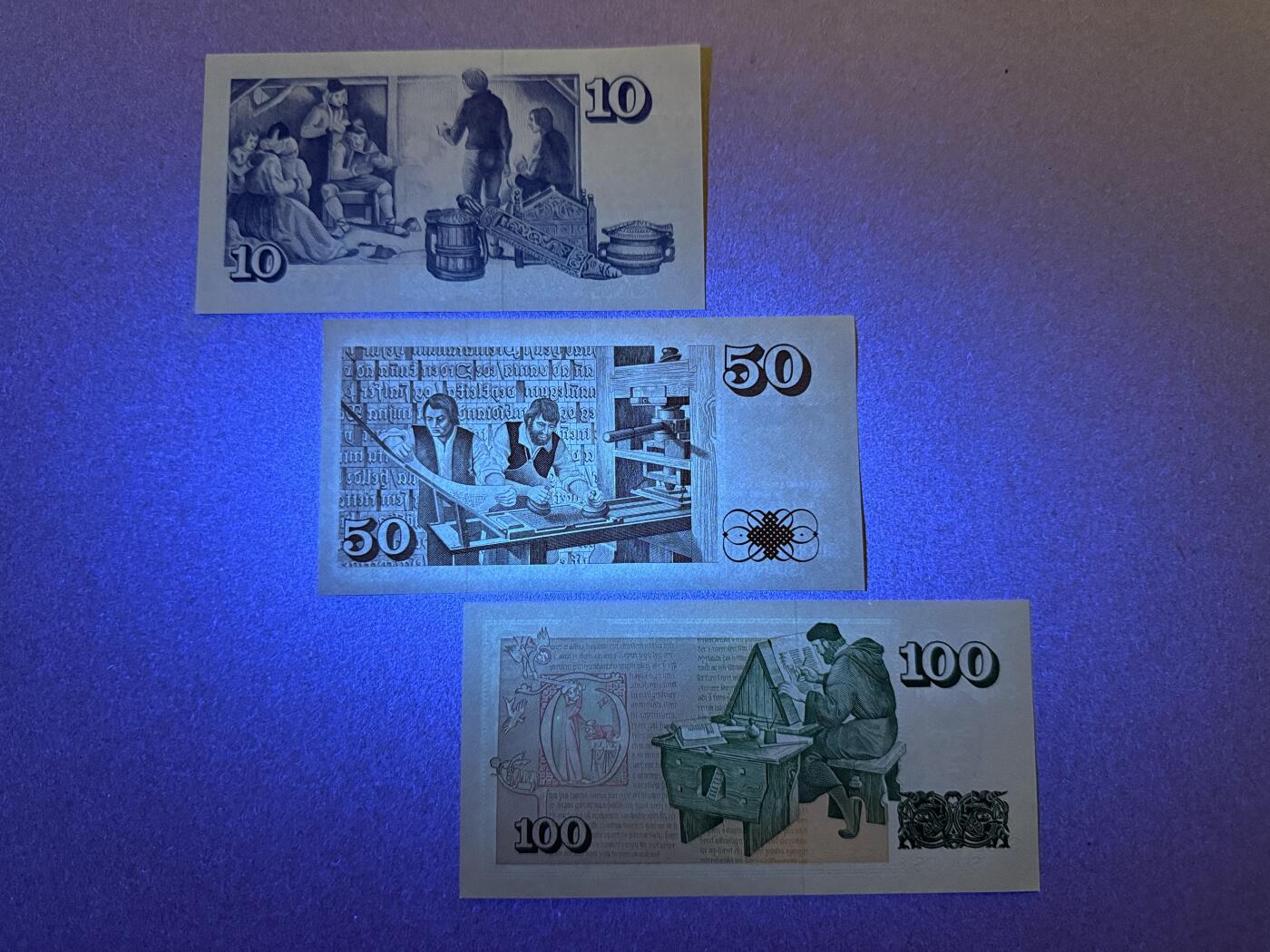 《艾美收藏》(原张总收藏)第187期-外币百拍 冰岛10、50、100克朗3张 UNC 1981年版 全程无4