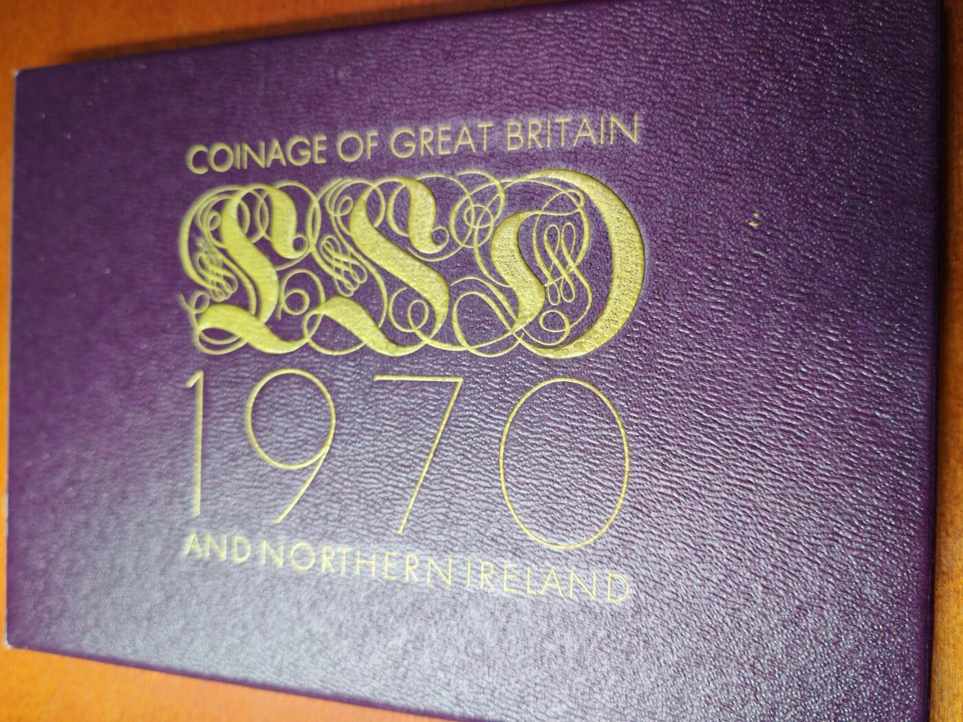 长老汇蛇年精选第四场拍卖 1970英国10枚套精制币，盒证全，十进制前最后的老货币，克书75美金