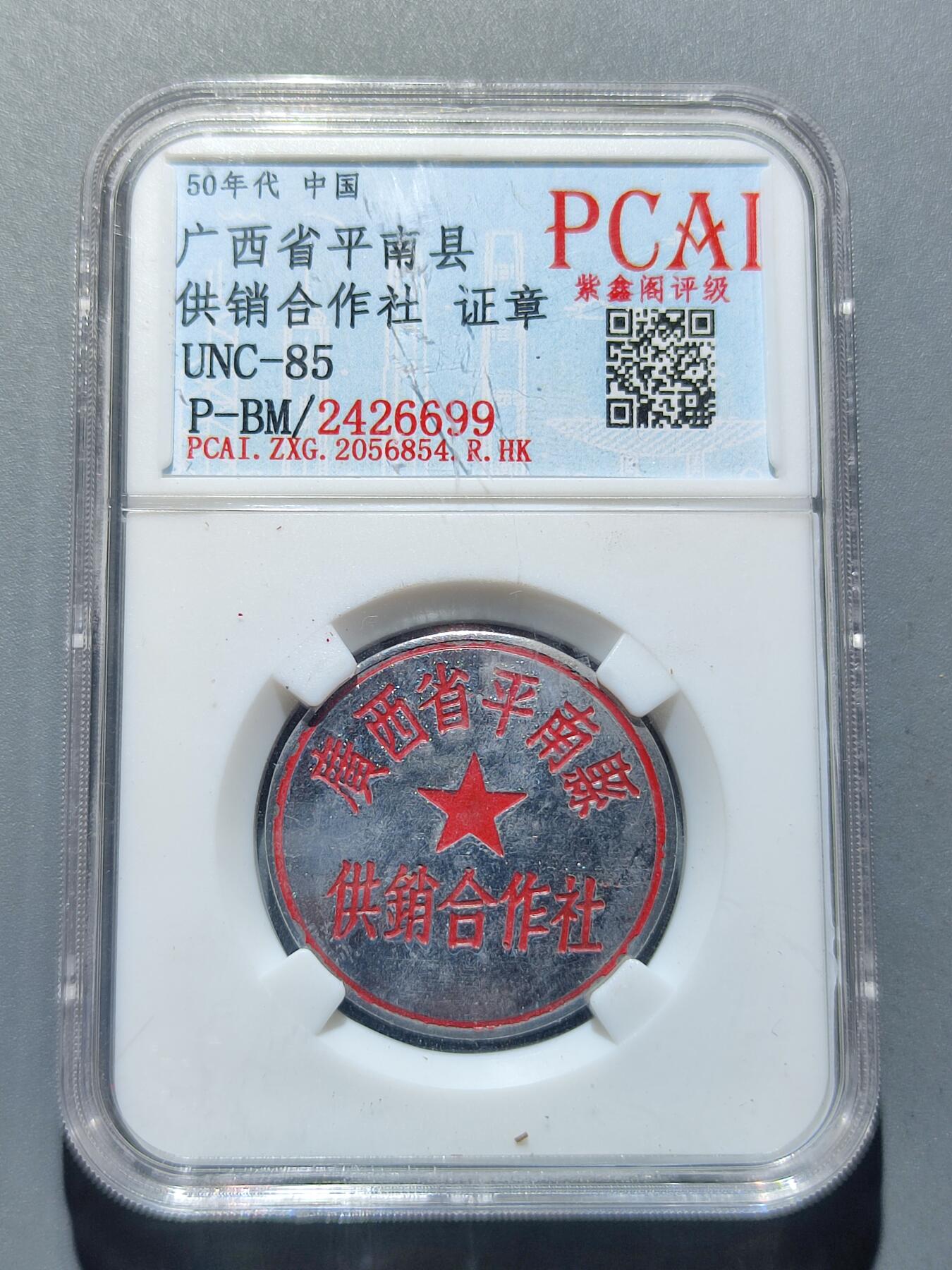 PCAI钱币18-227 钱币小专场 广西平南证章