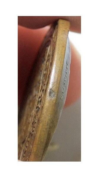 英国1902年 爱德华七世和皇后加冕礼高浮雕精制大铜章 40MM