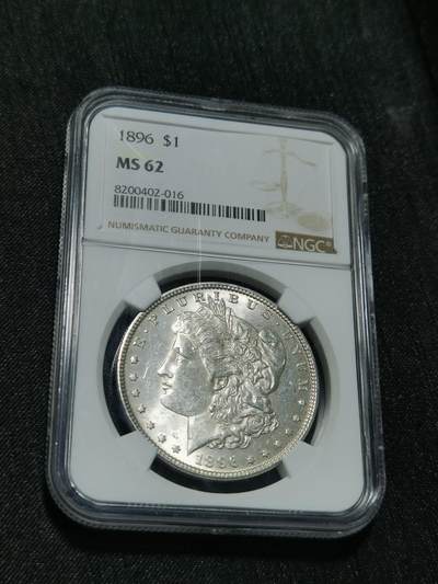 臻藏泉阁国内外钱币 - NGC  MS62 1896美国摩根一美元银币