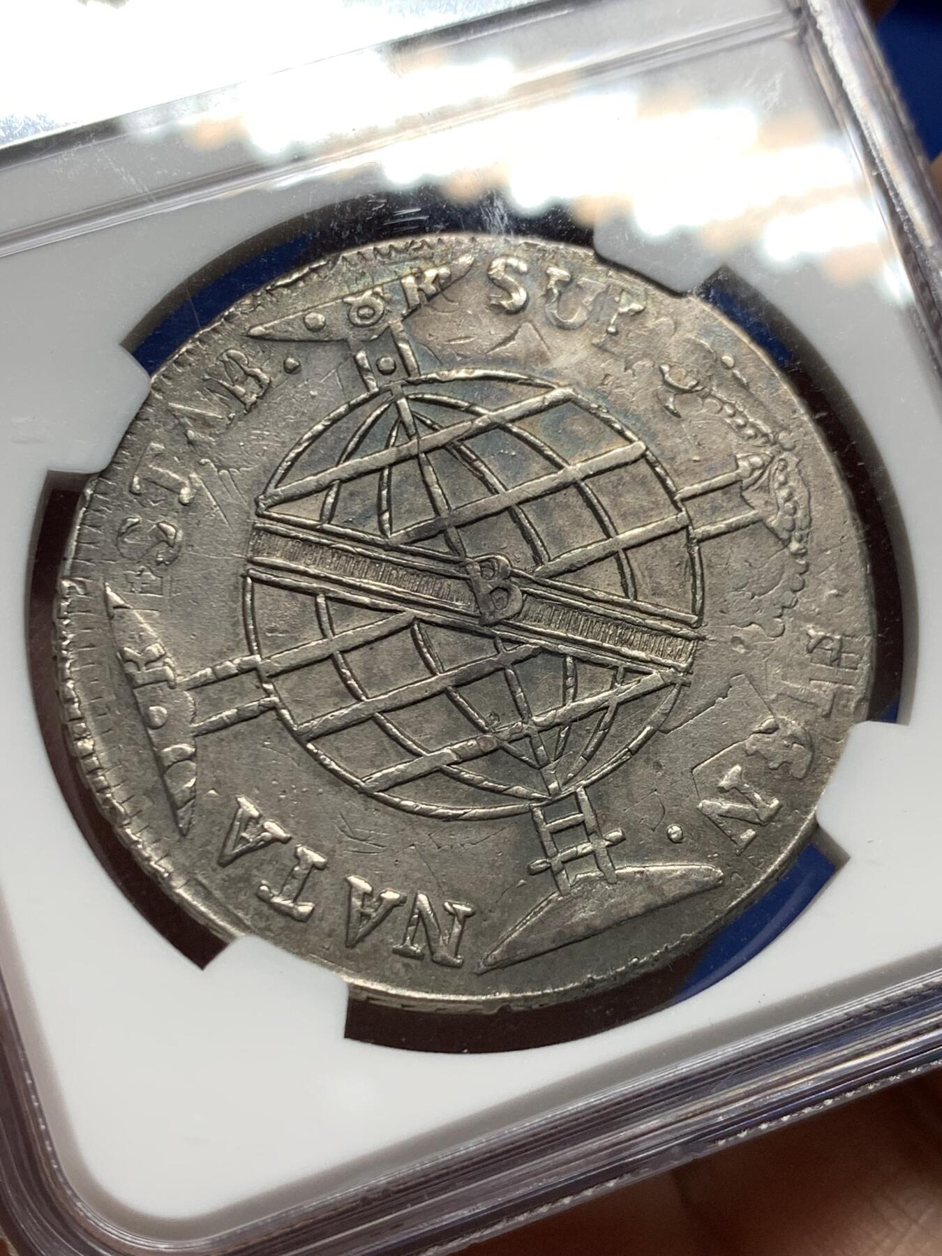 《竞宝斋》第354场 周日，周一，周二 3场连拍 （全场包邮） NGC AUD 1816葡属巴西960R大银币